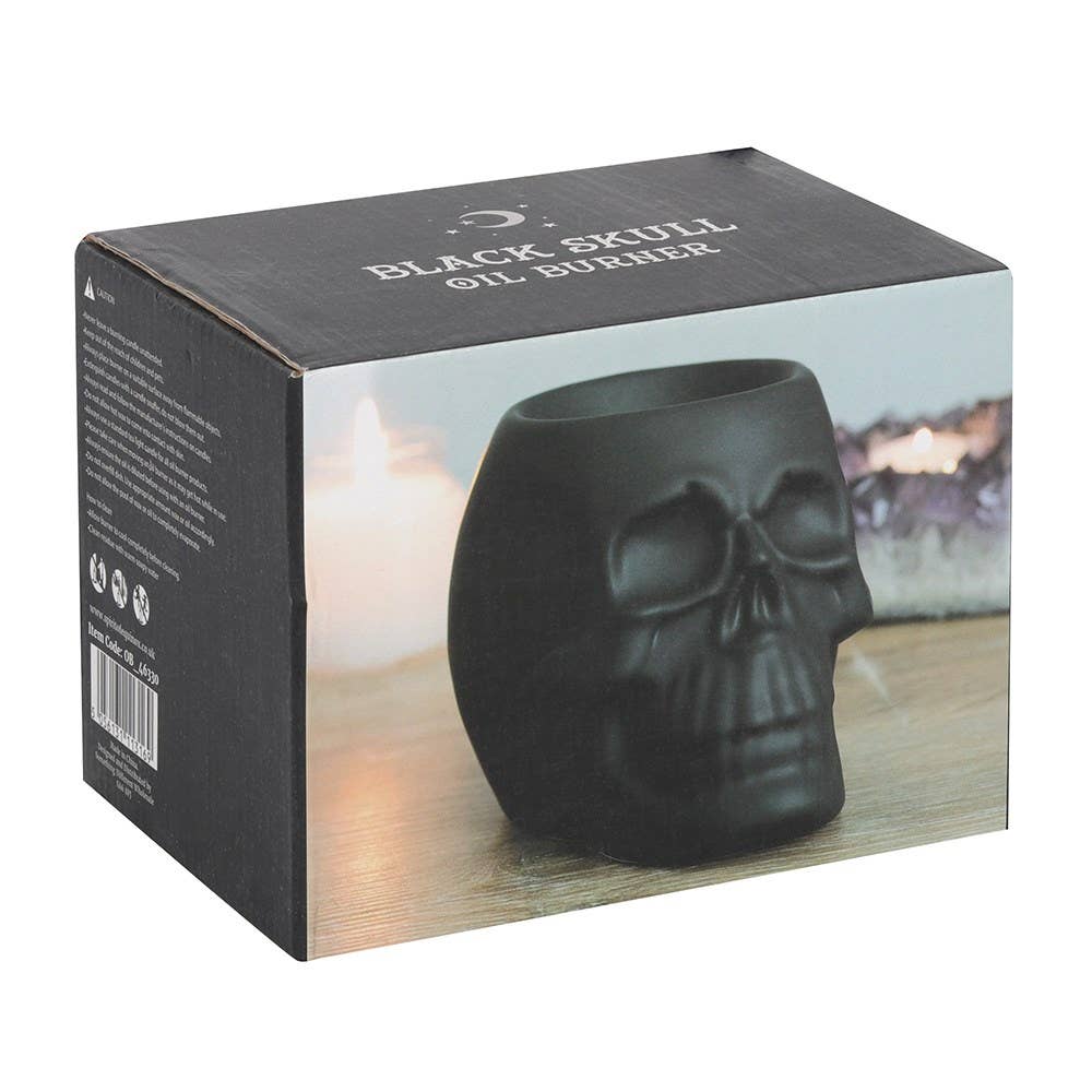 Black Skull Oil Burner and Wax Warmer