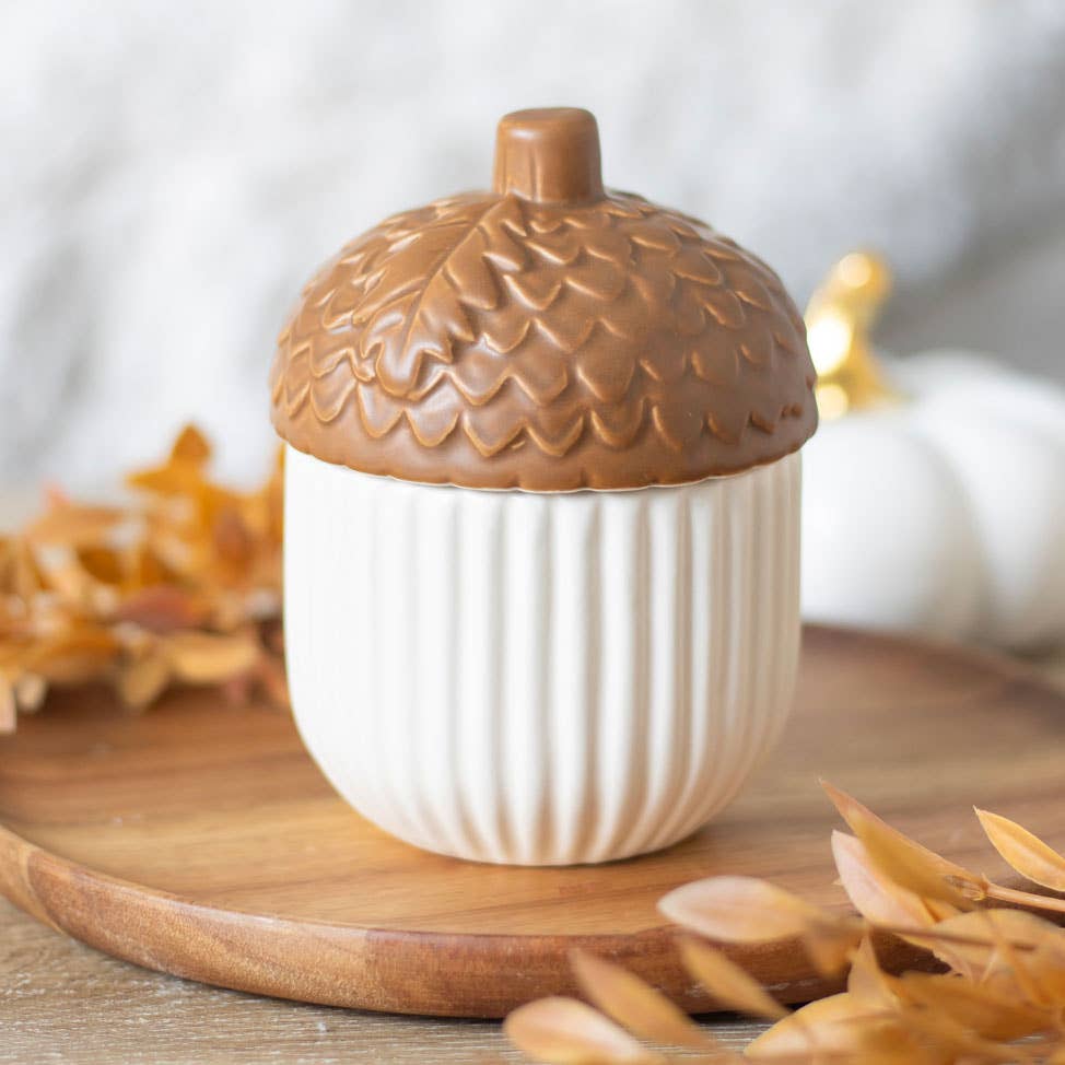 Fall and Autumn Acorn Oil/Wax Tea Light Burner