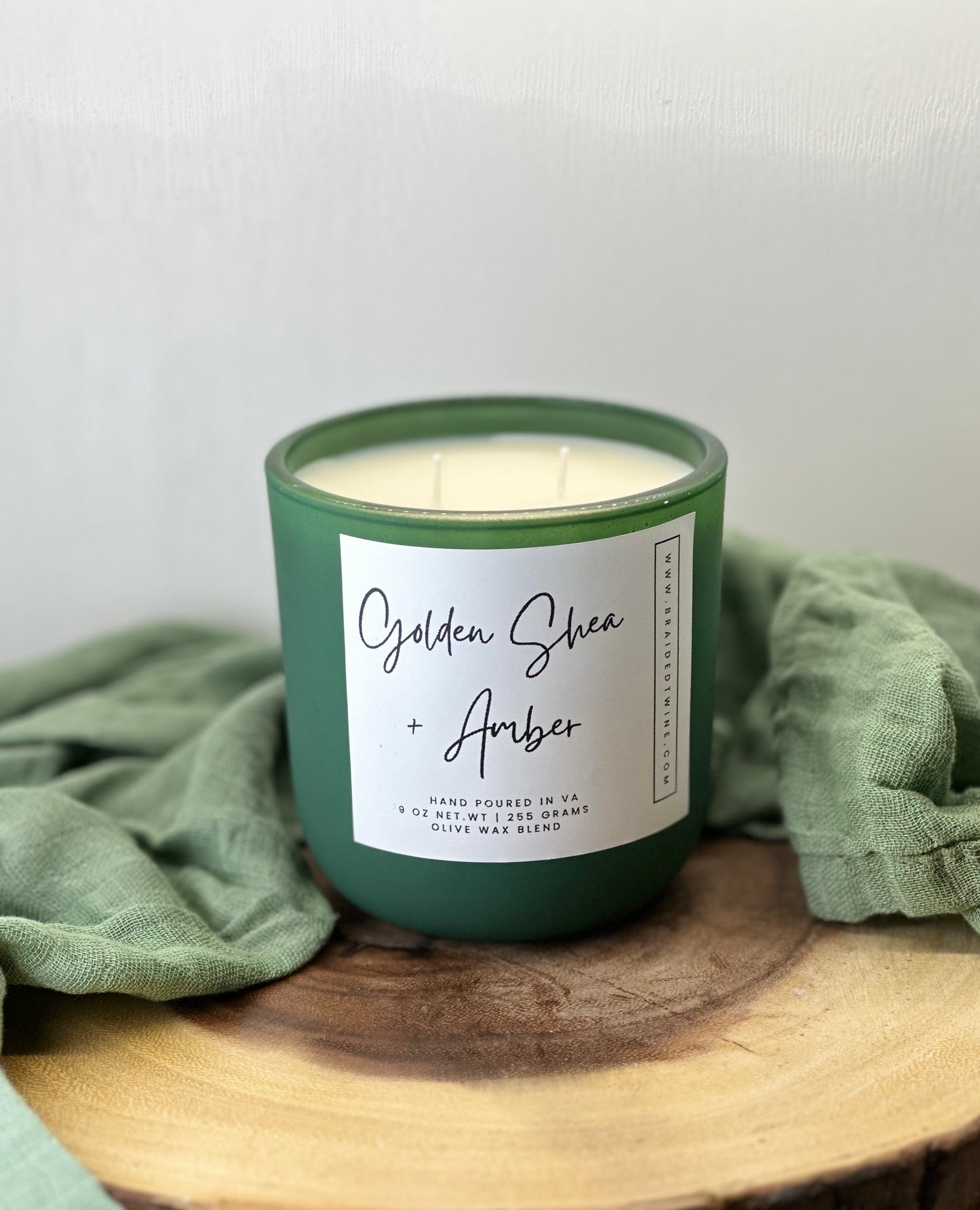 Golden Shea + Amber Luxe Premium Candle