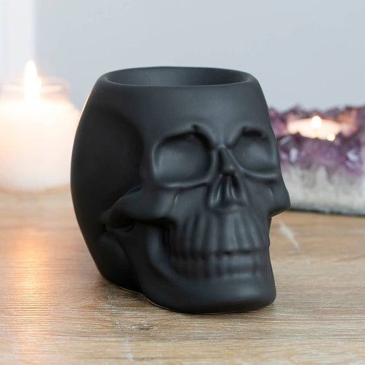 Black Skull Oil Burner and Wax Warmer