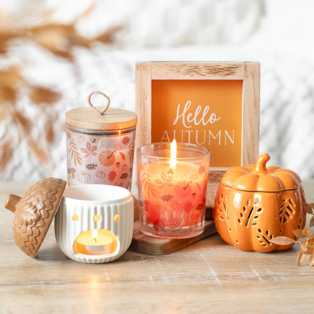 Fall and Autumn Acorn Oil/Wax Tea Light Burner