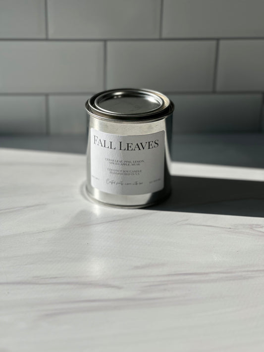 Fall Leaves Candle