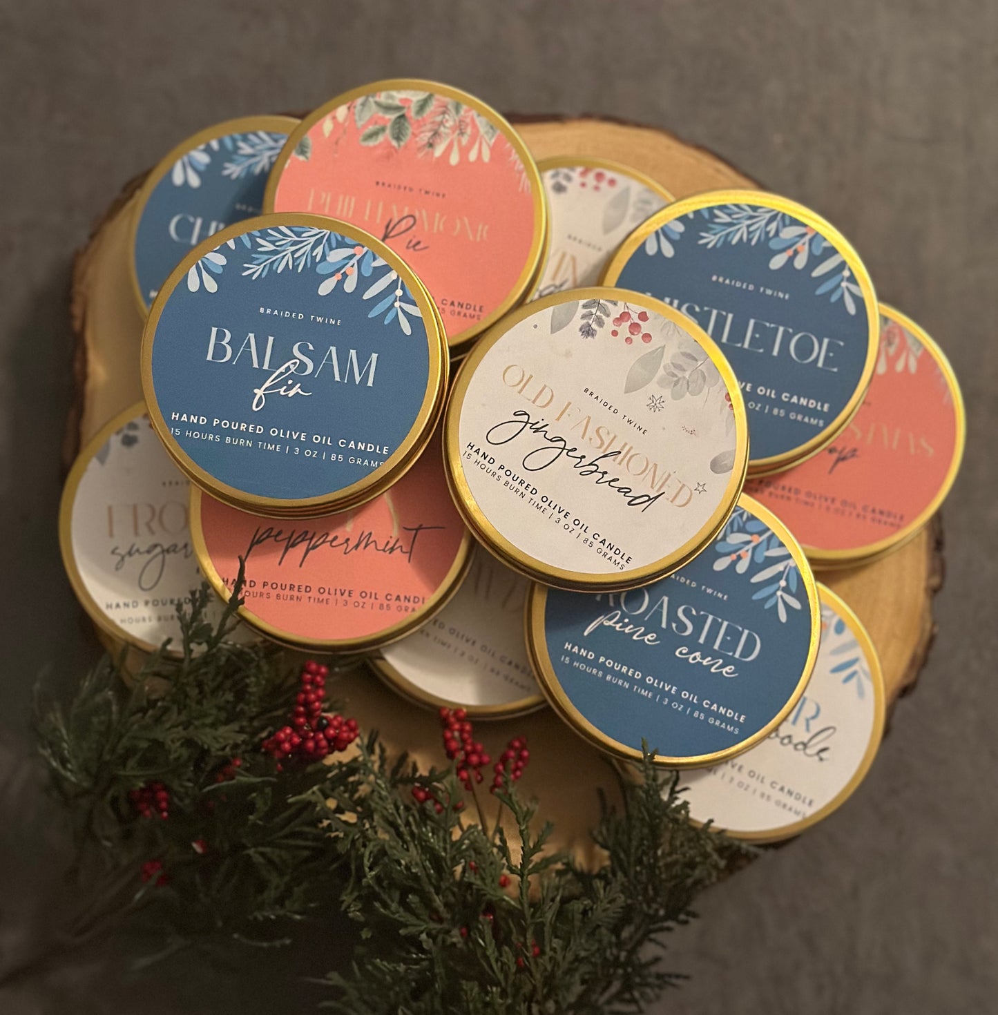 Winter Holiday Candle Collection- Limited Quantities