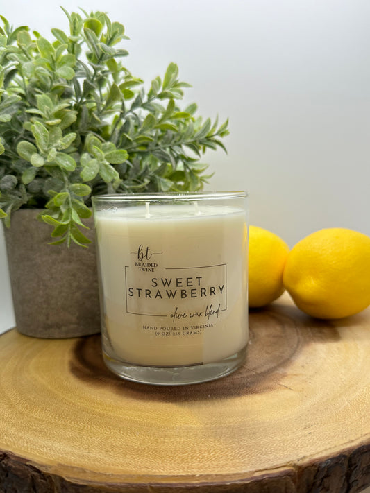 Sweet Strawberry 9oz Candle