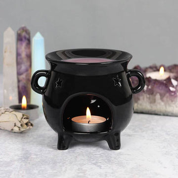Goth Black Cauldron for Halloween Oil/Wax Burner