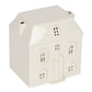 White Ceramic House Oil/Wax Tea Light Burner