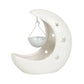 White Crescent Moon Hanging Oil Burner