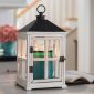 Weathered White Wooden Lantern