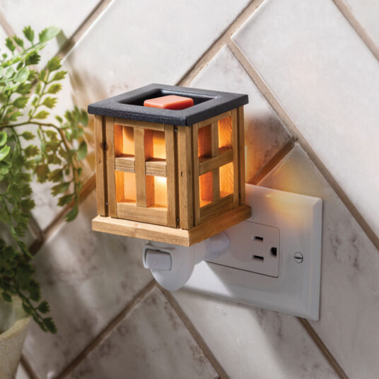 Wood Lantern Pluggable Fragrance Warmer